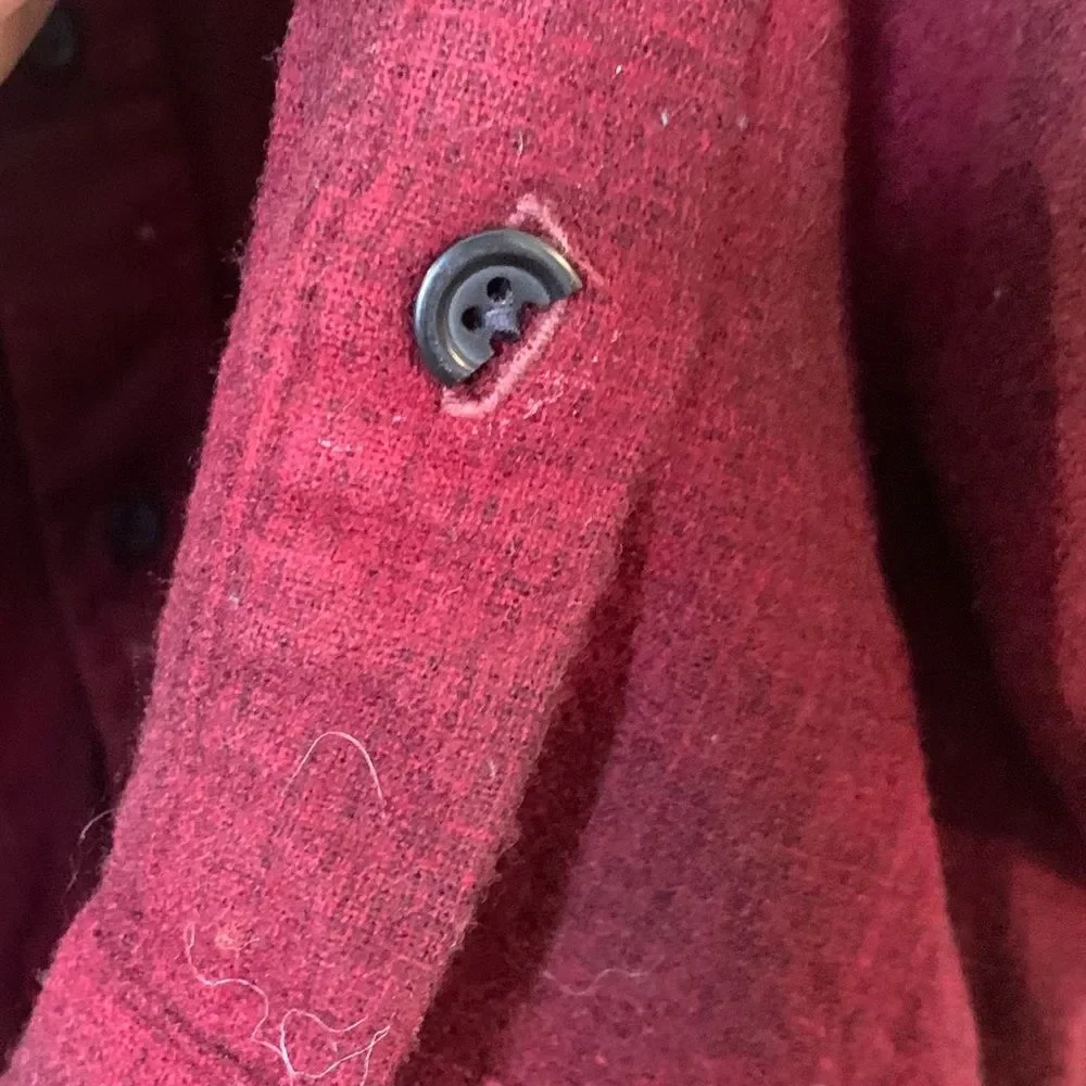 Pendleton, OUTDOORSMAN, vintage, Red/ black Wool Shirt